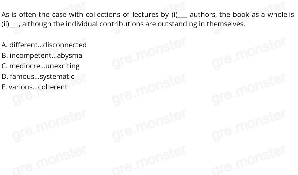 It would be misleading to use a published play to generalize about fifteenth-century drama: the very fact of publication should serve as a (i)____ of the play’s (ii)____ character.
