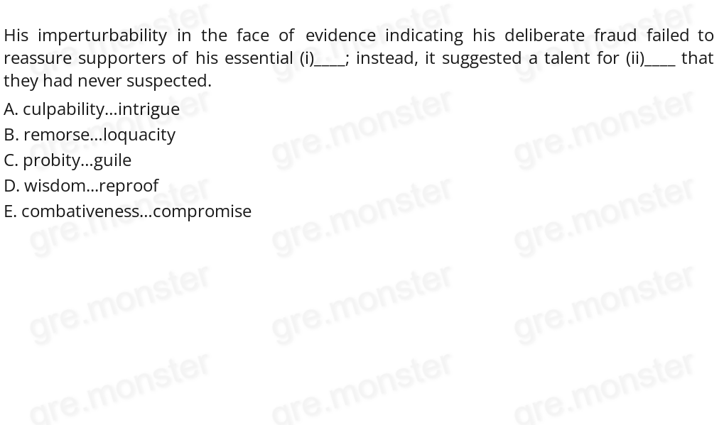 Only after the campaign volunteers became aware of their candidate’s questionable motives could they recognize the (i) ___ statements made in his seemingly (ii) ___ speeches.
