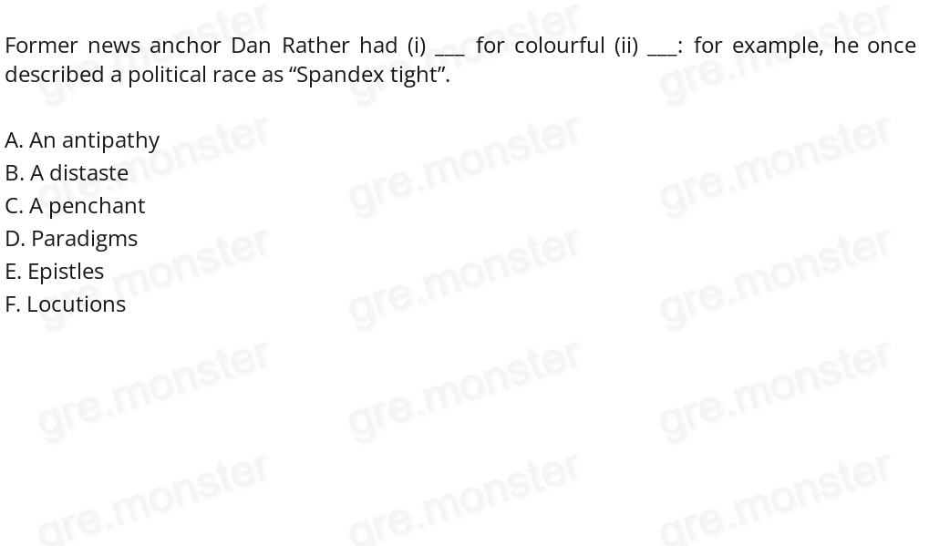 Responding to criticism that the script was rambling and (i) ___, the new screenwriter revised the dialogue for greater succinctness and (ii) ___.
