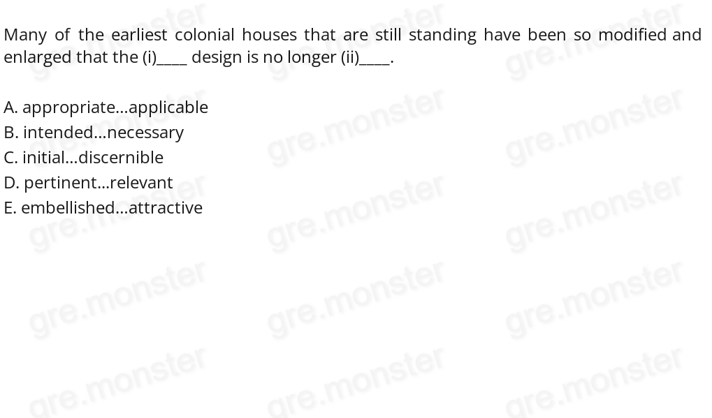 Postmodern architecture is not concerned with the easy goal of returning to the past but with the more (i)____ and difficult aim of (ii)____ historical forms into a new and complex whole.
