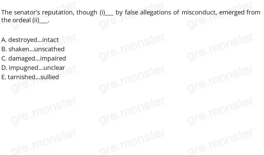 An obvious style, easily identified by some superficial quirk, is properly (i)____ as a mere mannerism, whereas a complex and subtle style (ii)____ reduction to a formula.
