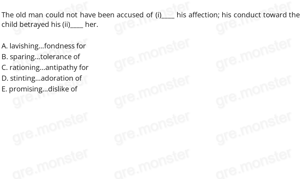 Nothing (i)___ his irresponsibility better than his (ii)____ delay in sending us the items he promised weeks ago.
